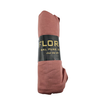 Flora Sal Pure Georgette Scarf in dusty rose
