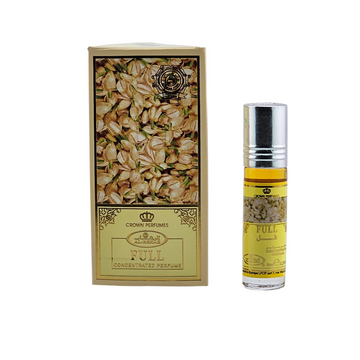 Full 6ml concentrated perfume oil by Al Rehab – roll-on attar with sweet jasmine scent in yellow box.
