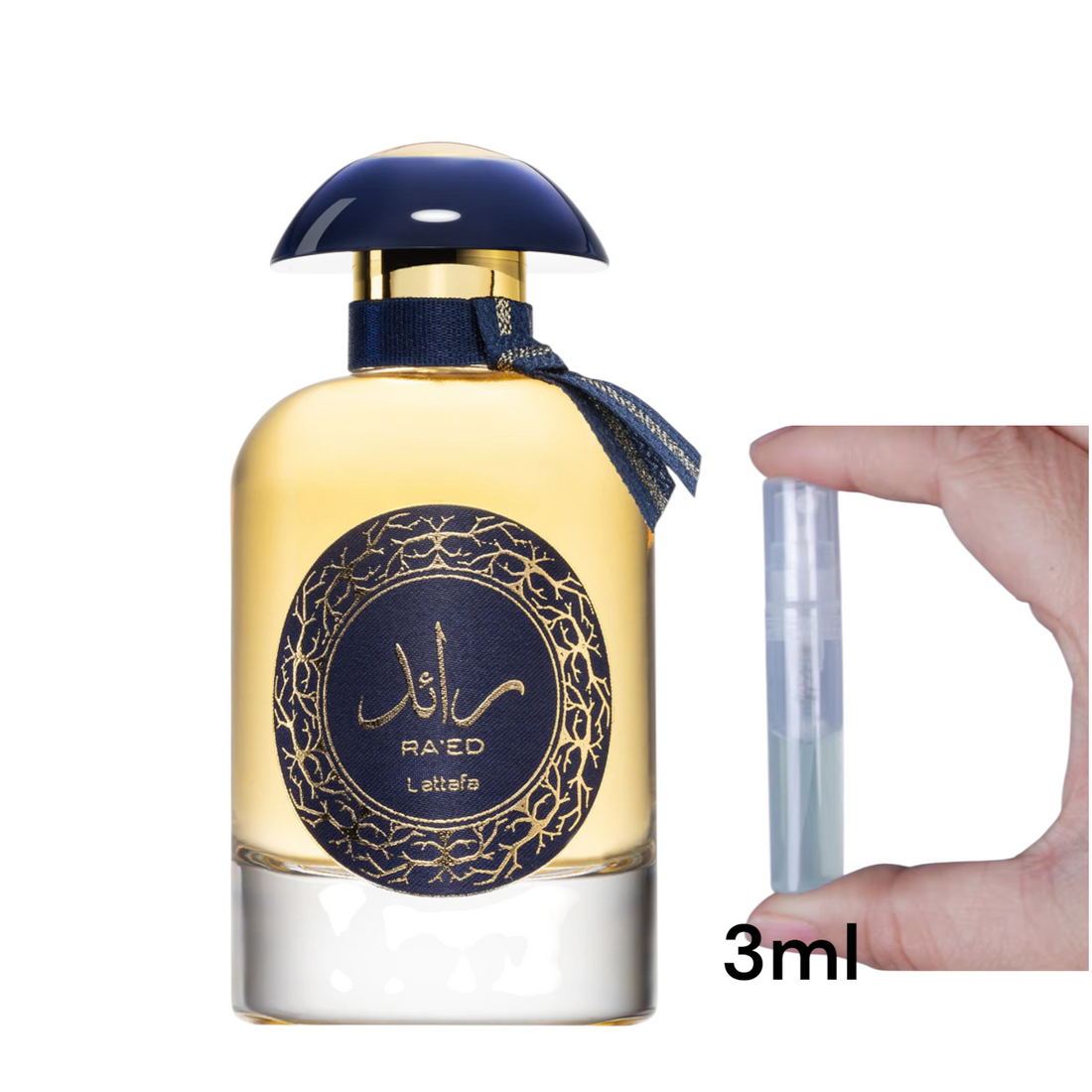 Ra’ed Luxe 3ml sample by Lattafa – unisex luxury fragrance in a mini vial