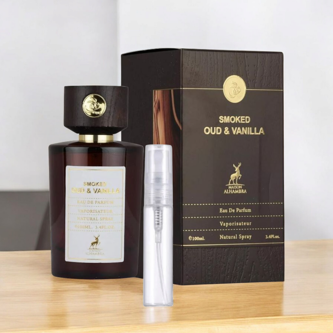 Smoked Oud Vanilla 3ml Perfume Sample - Al Zahra