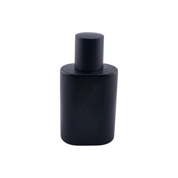 Matte Black Empty Glass Perfume Bottle 50ml – Crimp Neck Spray Bottle