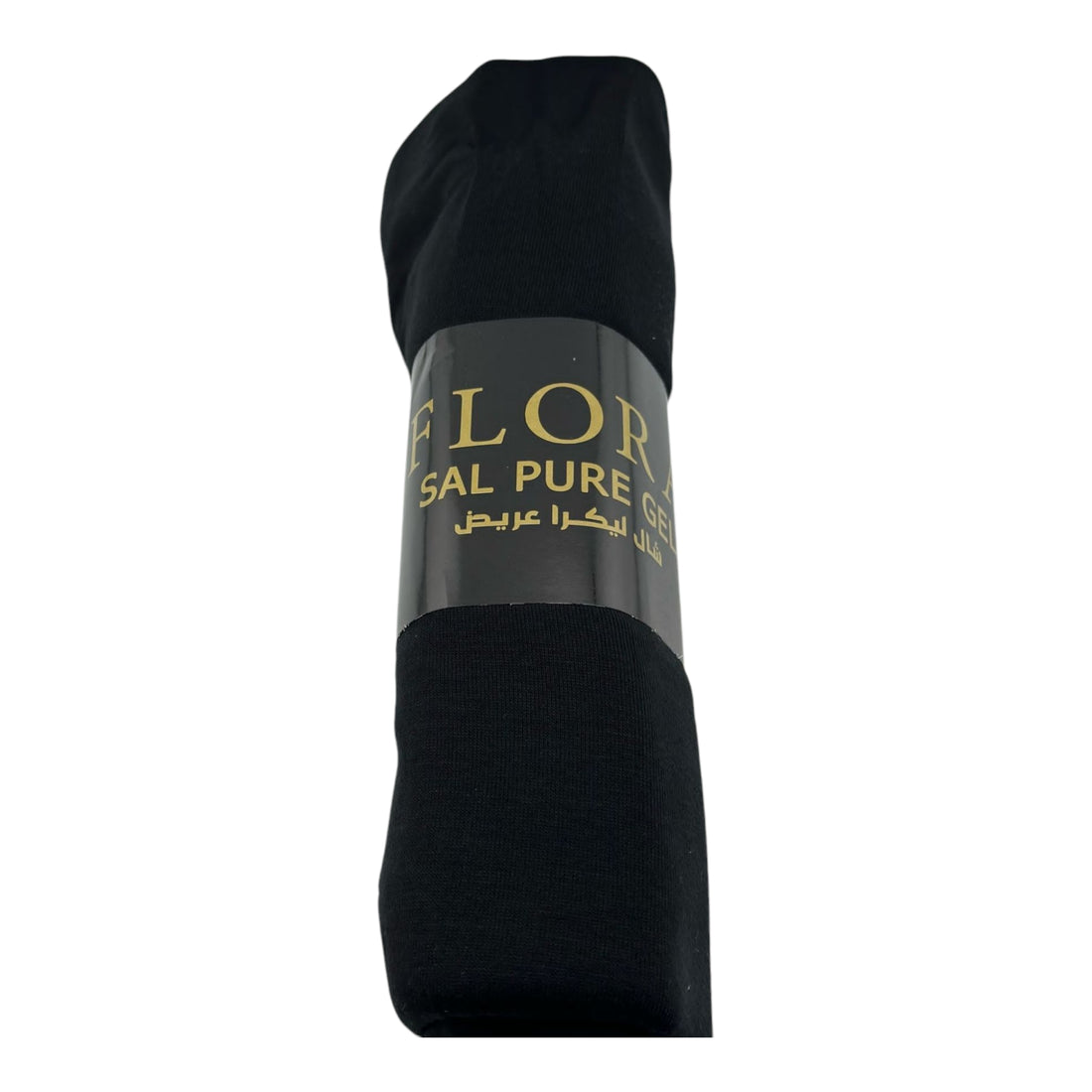 Flora Sal Pure Georgette Scarf in black – soft and lightweight fabric.