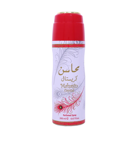 Mahasin Crystal 200 ml body spray deodorant by lattafa