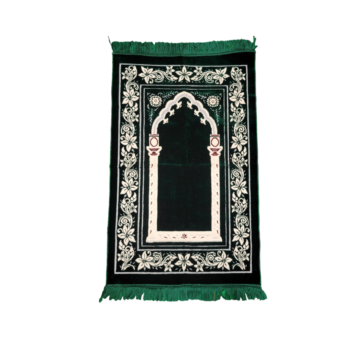 Green Salah Prayer mat| Prayer Rug | JayNamaz | Al Zahra
