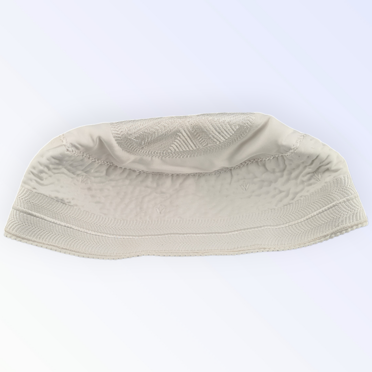 Cotton White Muslim Cap Bogis Cap Topi / Tupi