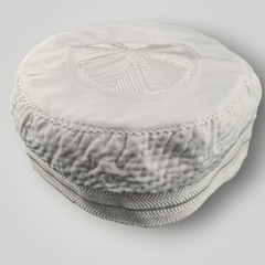 Cotton White Muslim Cap Bogis Cap Topi / Tupi