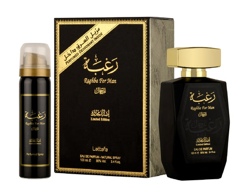 Raghba For Man By Lattafa Eau De Parfum Natural Perfume Spray 100ML