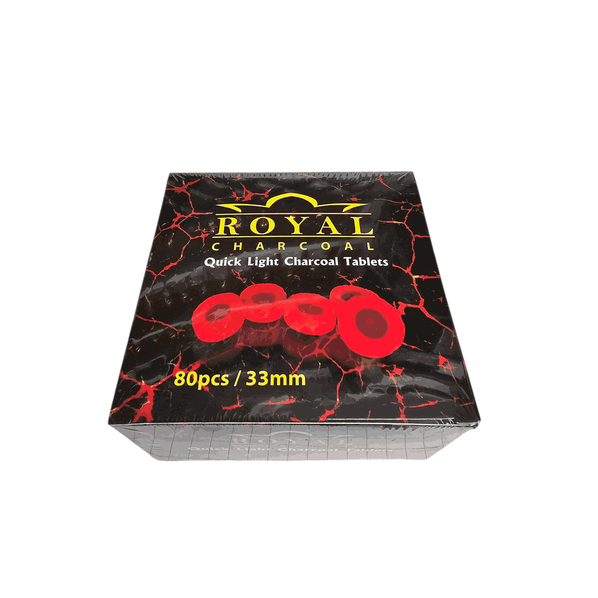 Royal Quick Light Charcoal Tablets – 80pcs (33mm)