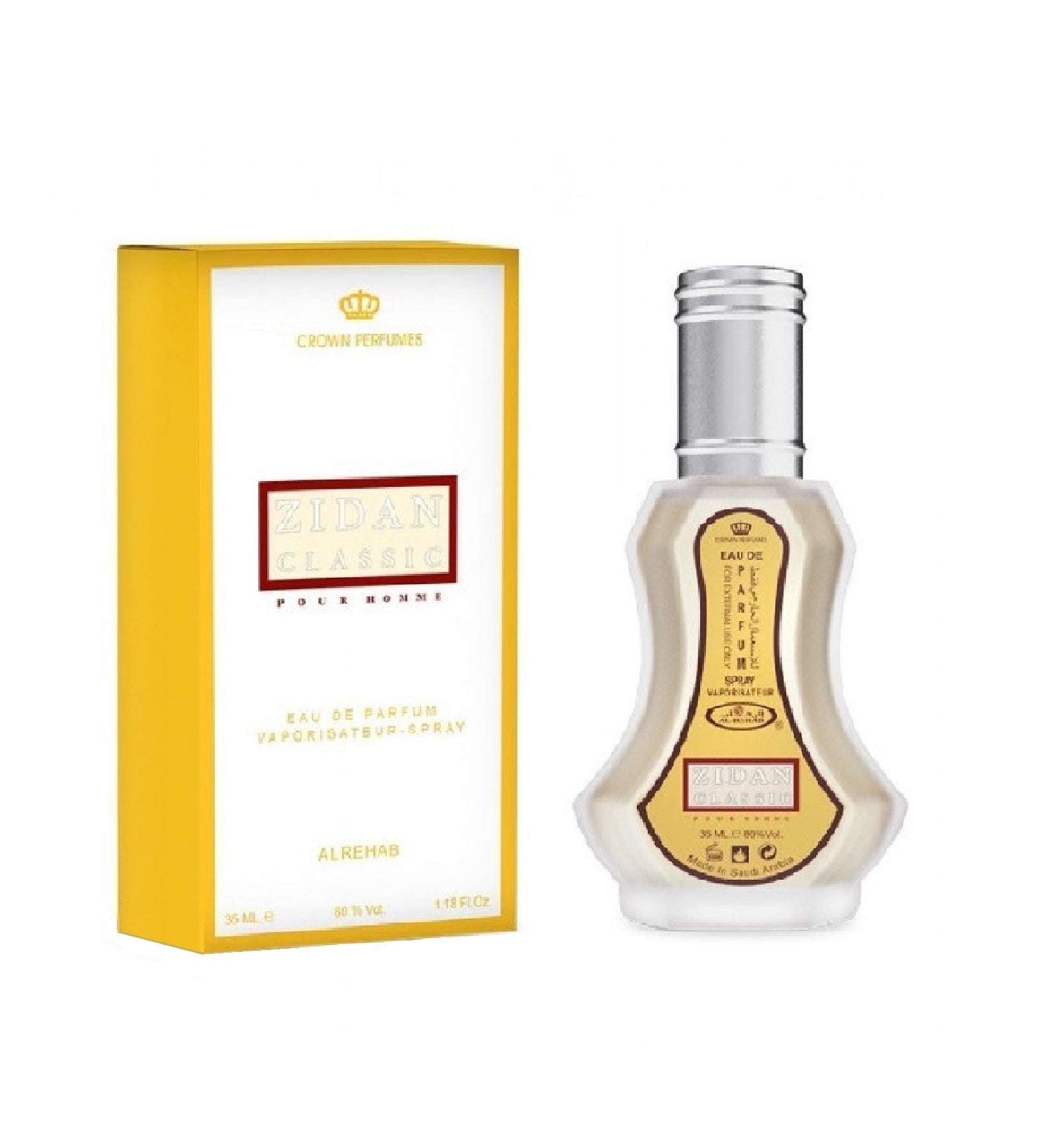 Zidan Classic Eau de Parfum by Al Rehab – 35ml Compact Bottle