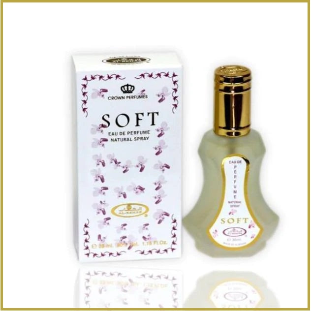 Soft Eau de Parfum 50ml Spray by Al-Rehab in sleek bottle design
