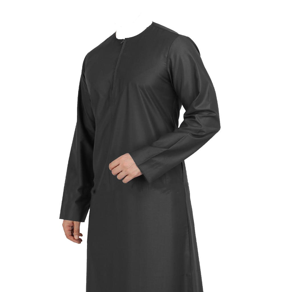 Black Emirati Thobe Jubbah