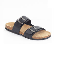 Men's Double Buckle Strap Slip On Sandals